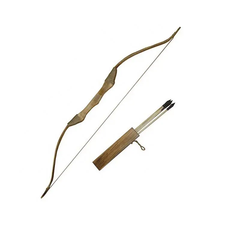 Wood Bamboo Kids Recurve Bow and arrow Toy set Junior Archery Hunting Shooting Training Game Toy DL008