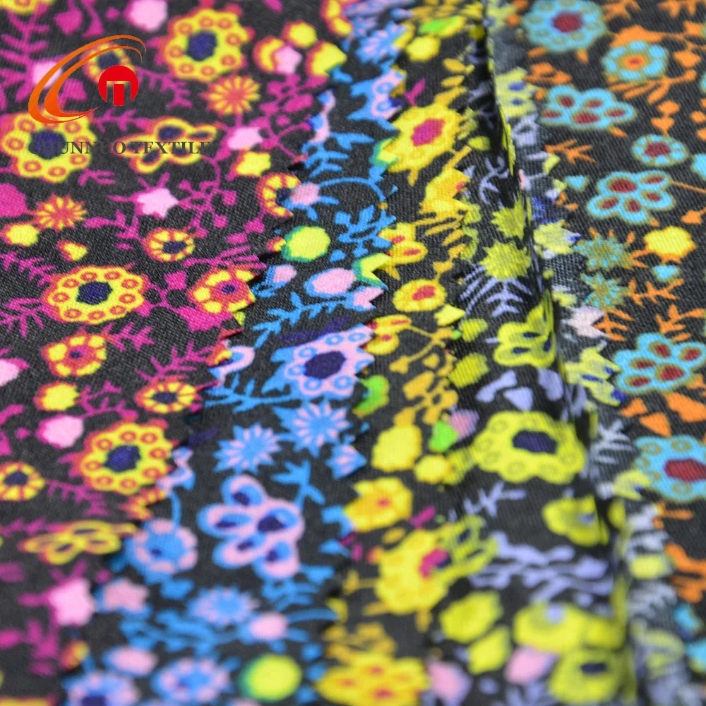 Shaoxing Chunnuo 100% полиэстер Дешевый шерстяной шифон/шерстяной Персик с принтом