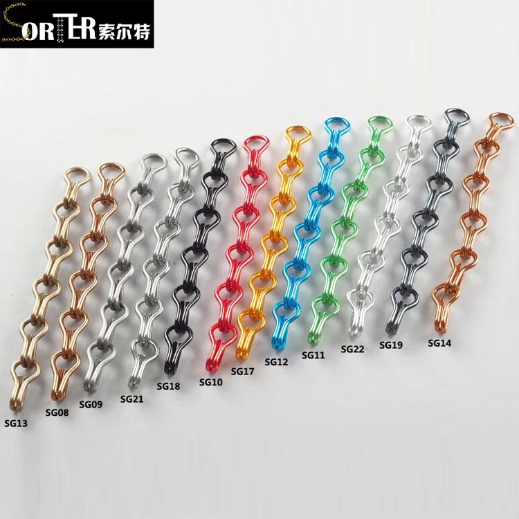 Aluminum chain link room divider curtain in half drop