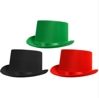 Новый взрослый Делюкс Черный топ шляпа Топпер викторианской Ringmaster Линкольн нарядное платье AD1294