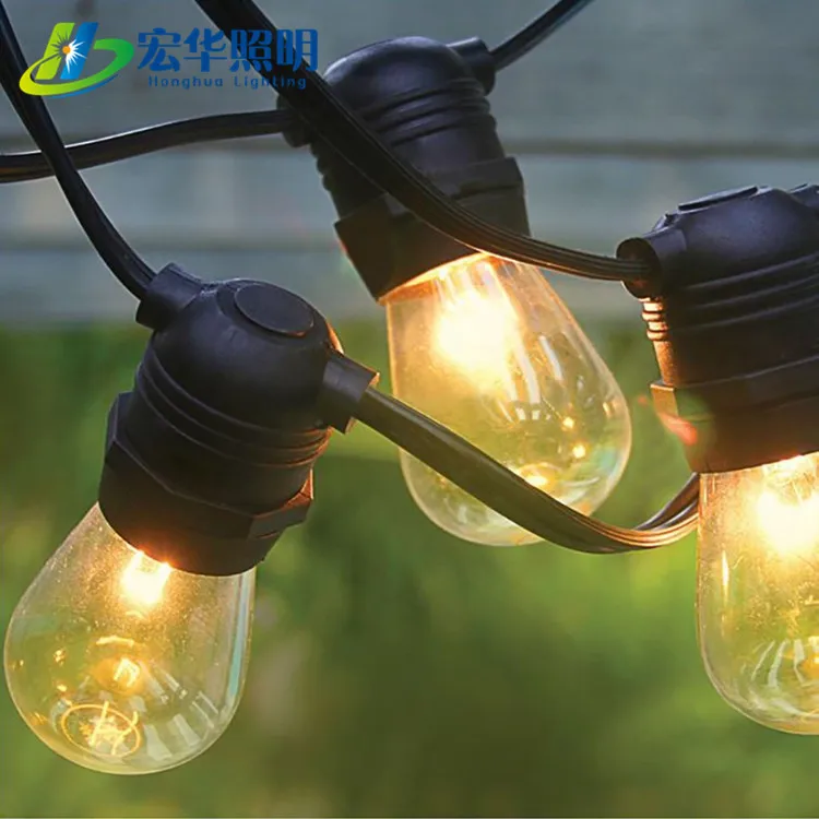 hot sale S14 G45 Glass Globe Lights E26 E27 String Connectable Festoon Outdoor Light