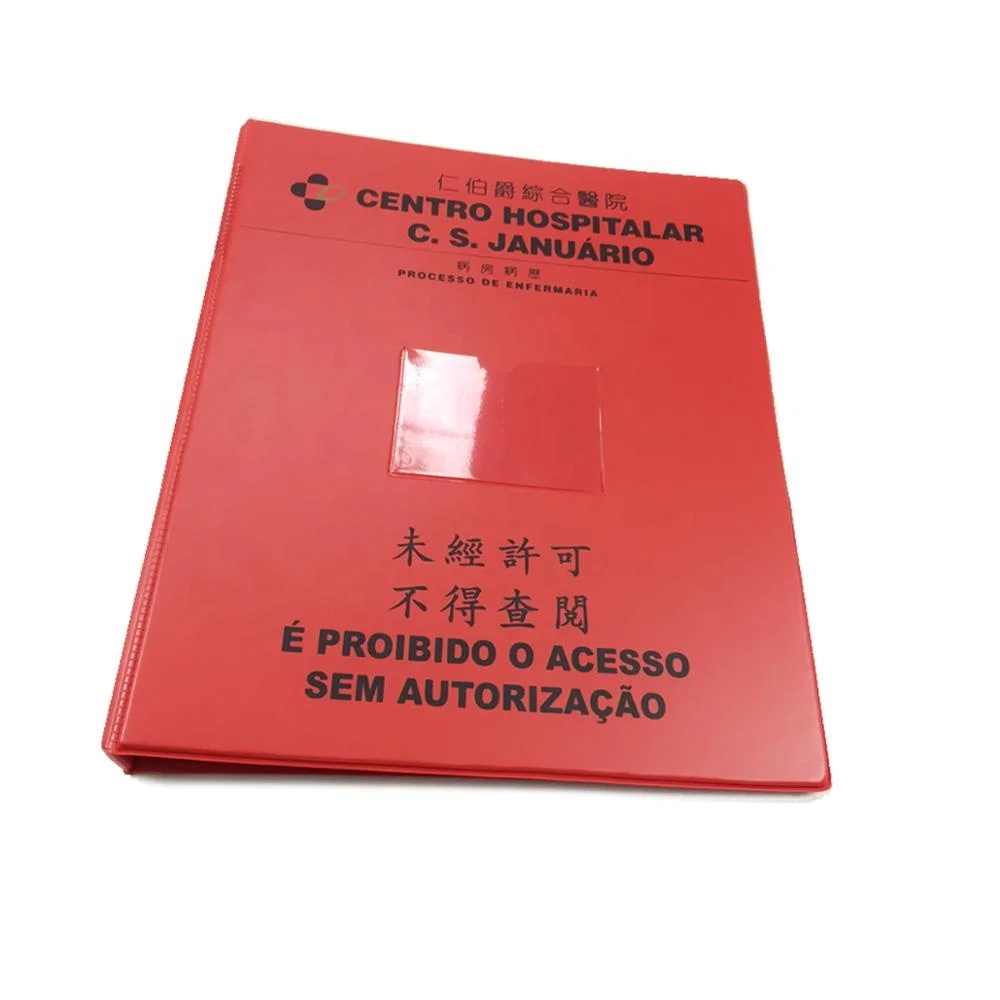 cheap custom print PVC cover ring binder folder, PVC 2 ring binder folder,A4 size binder folder
