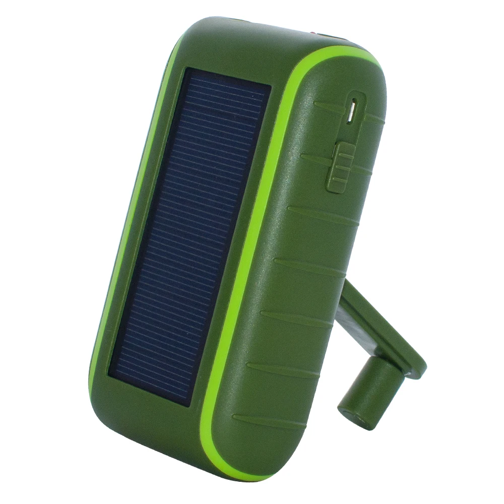 Горячая продажа портативное зарядное устройство sunpower, Ручной Динамо power bank, 8000 мАч Солнечный powerbank
