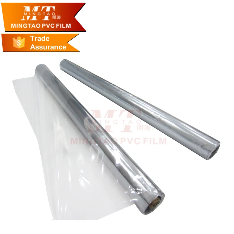 0.05 - 0.2 mm thickness normal clear soft flexible PVC film transparent roll for umbrella
