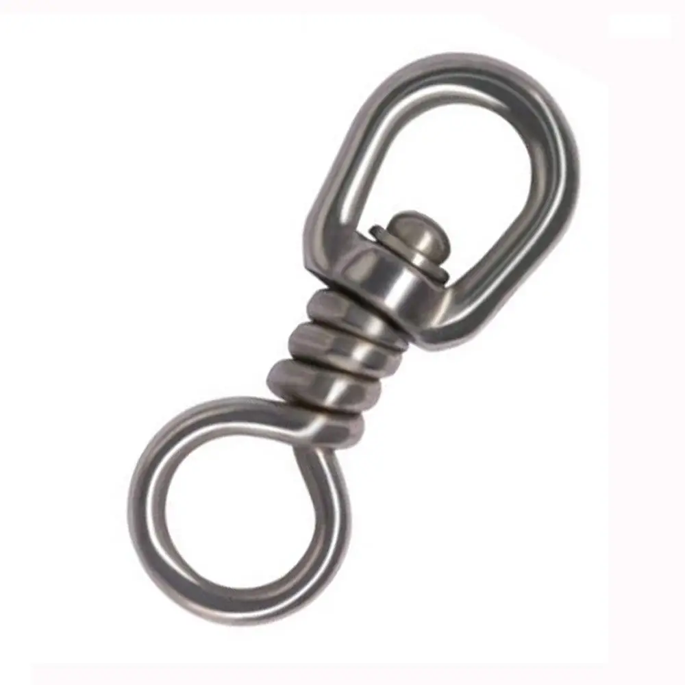 Wholesale Stainless Steel Fishing Swivel Sea Boat Fishing Tackle Connector Size1#-5# 10pcs/set