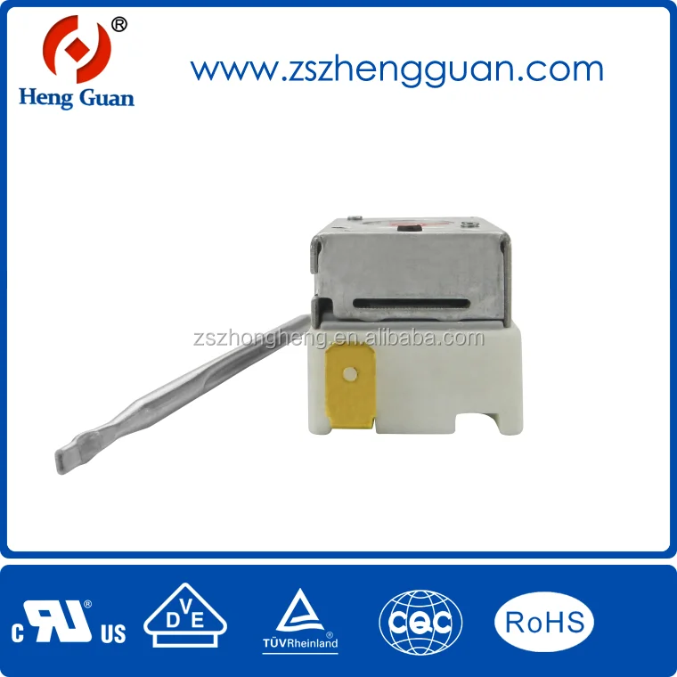 CE manual reset capillary thermostat 16a 250v for Deep fryer