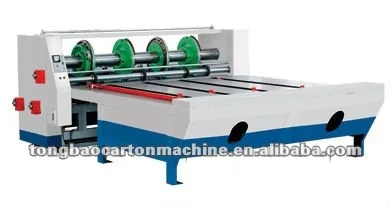Rotary separately cutting creasing slotting machine for corrugated carton