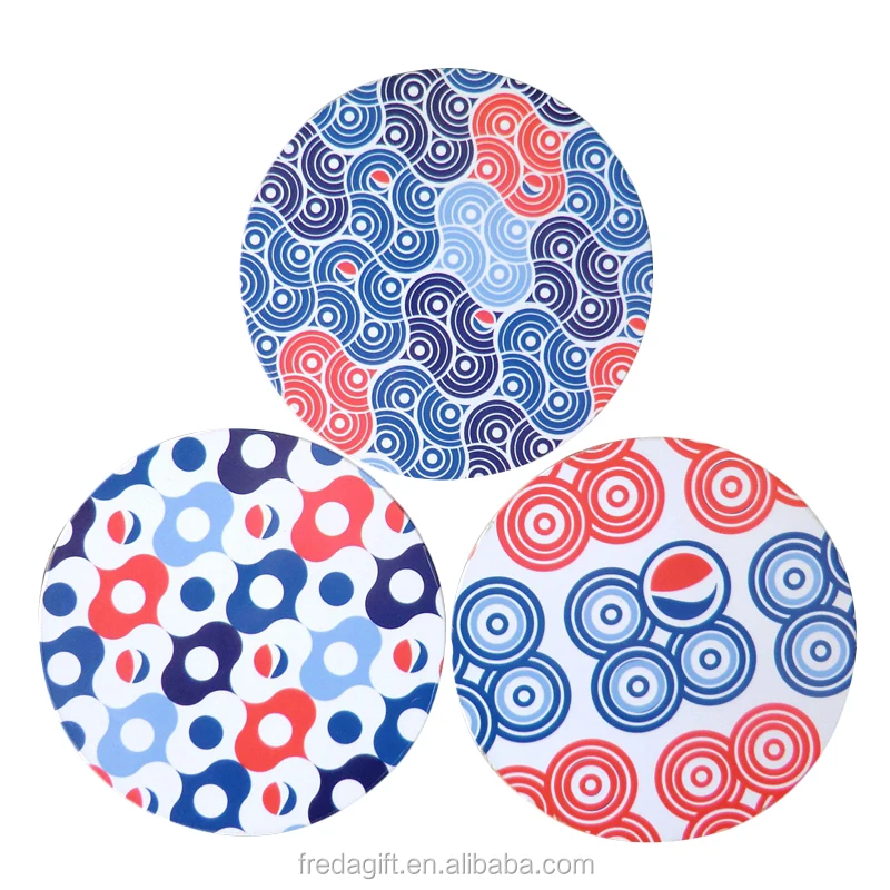 Hot sale PP lamination customized MDF cork/mdf round boards coaster