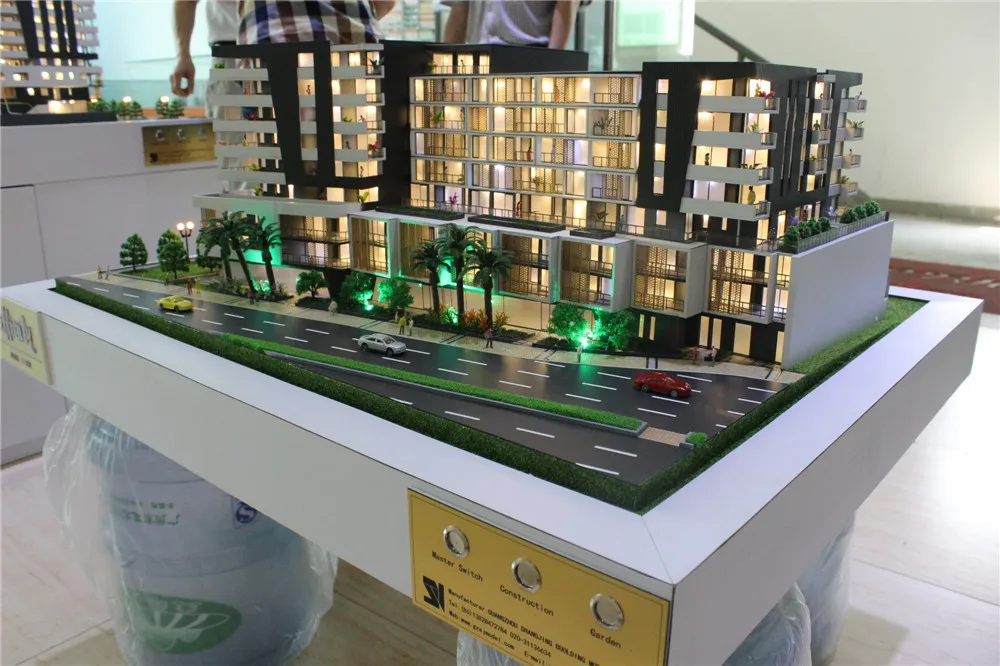 Acrylic plastic miniature house building models,beautiful scale model