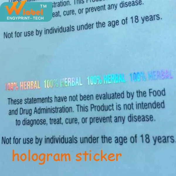 Дешевые Акции Пользовательские Клей голографическая наклейка