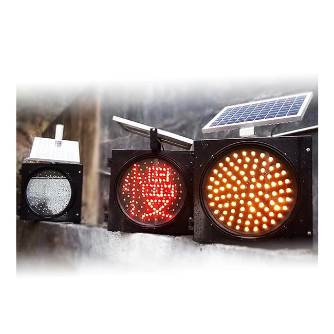 top sale solar flashing led trafic yellow warning signal light
