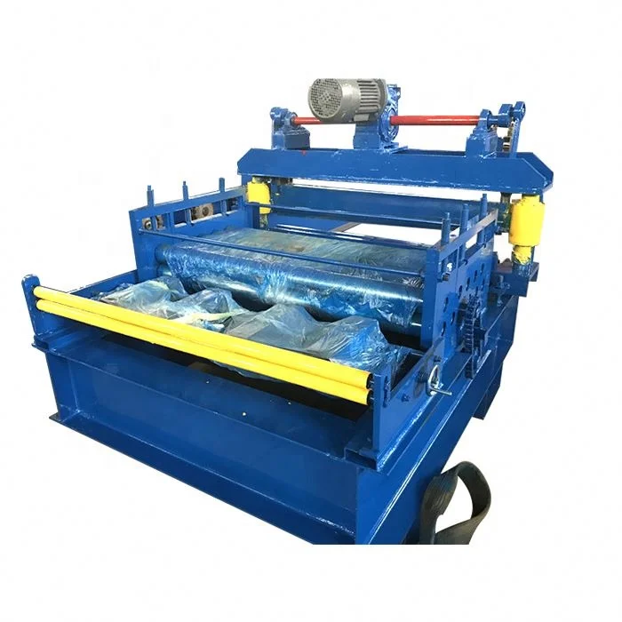 Metal sheet slitter flattening slitting cutting machines