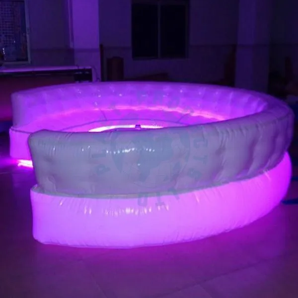 Giant Inflatable Furniture Air Lounge Sofa With LED Lamp