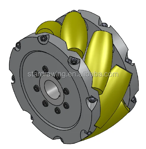 SS 8 ton load 18 inch heavy duty mecanum wheels forklift mecanum wheel