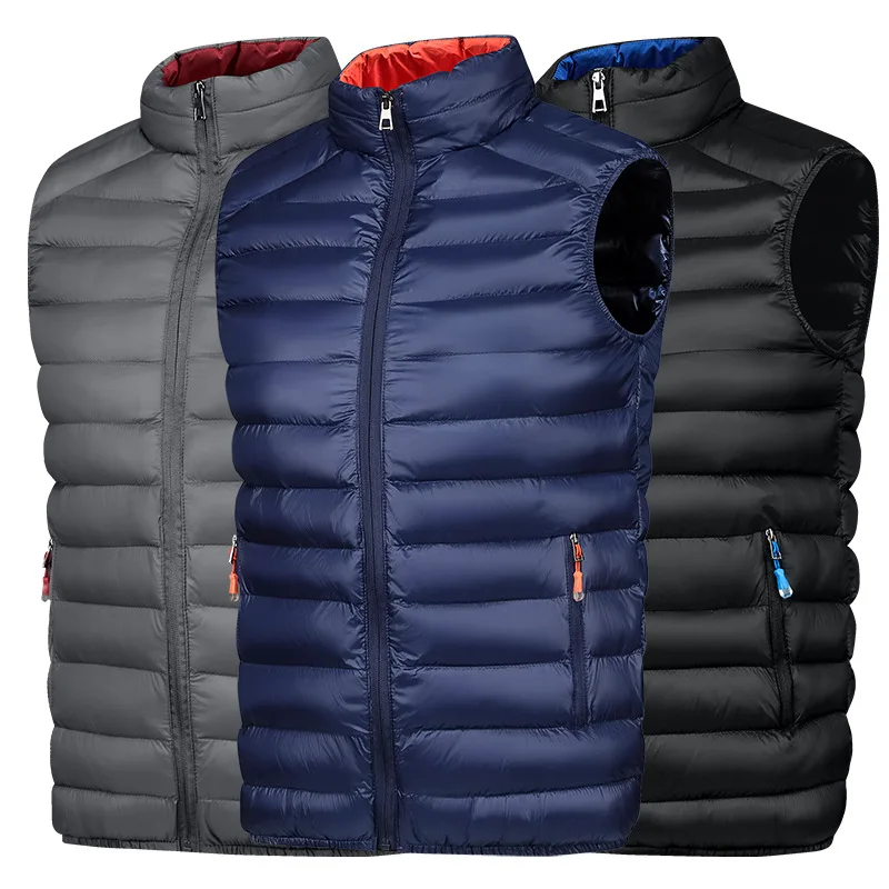 
Nylon puffer vest waist jacket quilting vest for men 