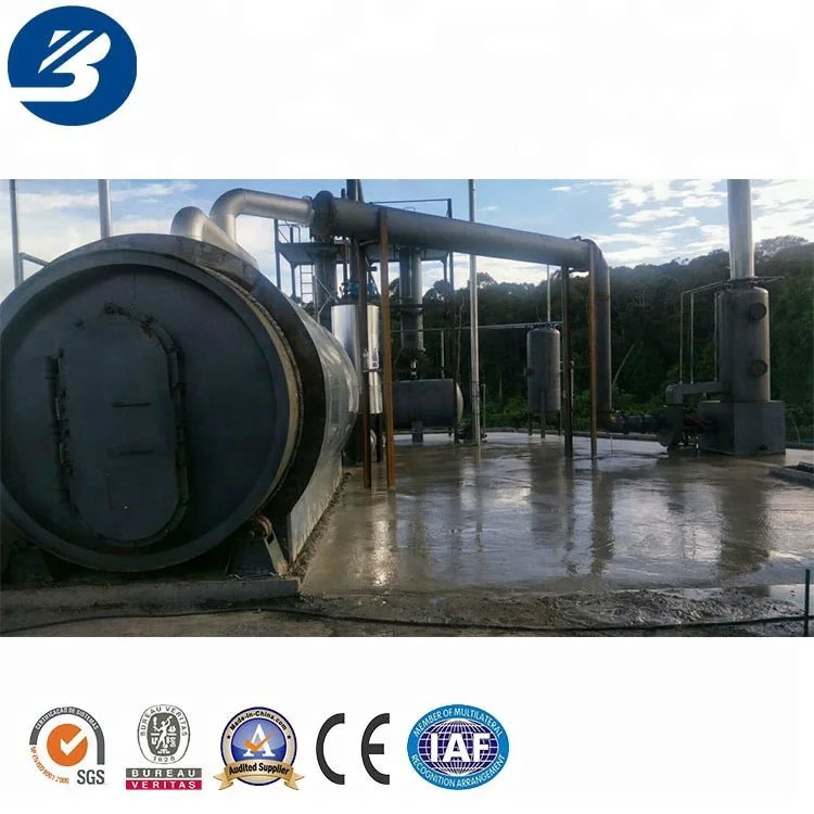 Waste plastic raw material pyrolysis manufacturer newest plant for sales pyrolysis plant
