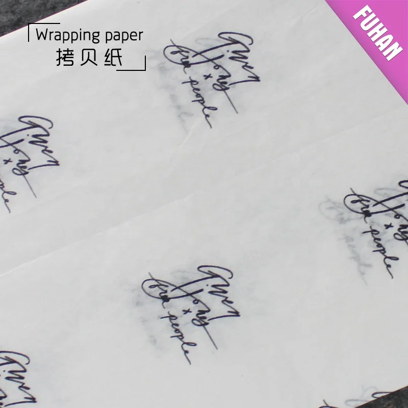 
FSC High Quality Packaging Paper Custom Logo Food Wrapping Paper 