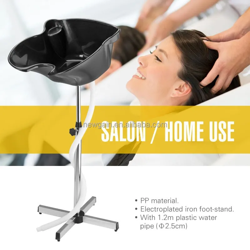 KIKI NEWGAIN PP Material Portable Mobile Lavabo m Hairdressing Salon Hair Wash Basin for SALE