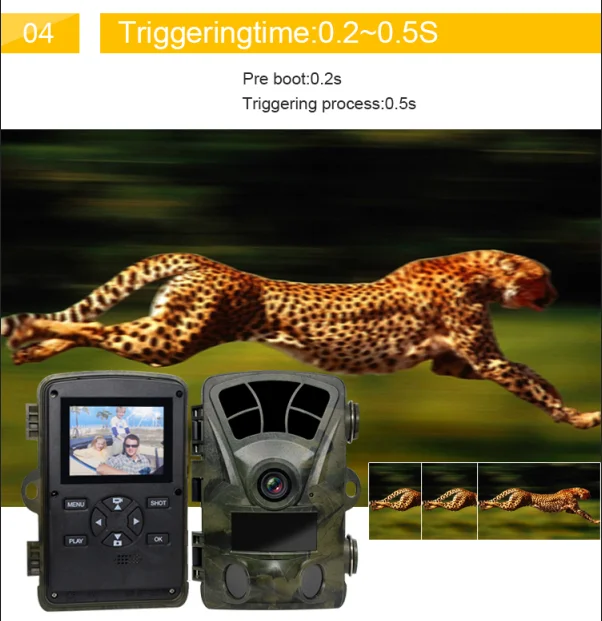H885 OEM/ODM 2.4 inch LCD 21MP  night vision hunting trail camera 1080p HD scouting camera wildlife camera photo traps