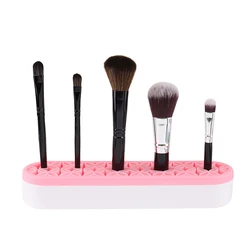 Silicone Makeup Brush Holder Organizer Facial Make Up Brush Drying Rack Flower Shape Brushes Display Shelf Beauty Cosmetics