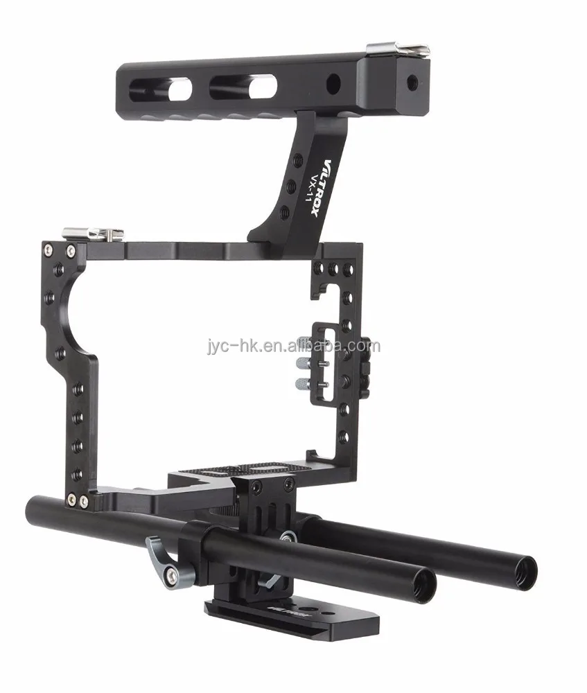 Video Recording Camera Accessory VILTROX VX-11 DSLR Rod Rig Camera Video Cage Kit & Handle Grip