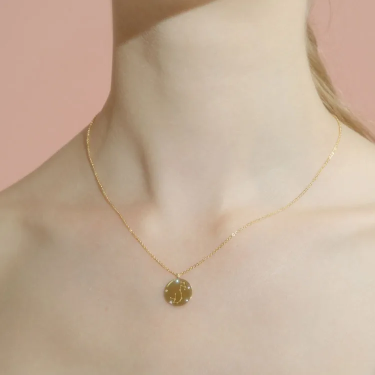 2019 Custom Twelve Constellations Necklace Strling Silver Custom Zodiac Necklace Pendant