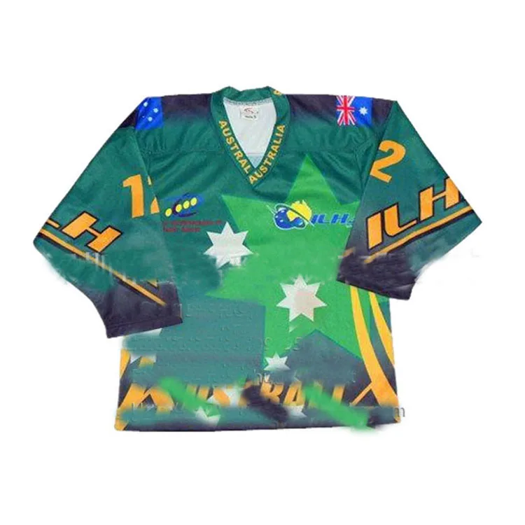 Цена производителя пользовательские унисекс сублимированный хоккей-Джерси