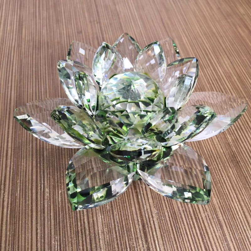 Оптовая продажа, маленький голубой цветок лотоса с кристаллами, Свадебные центральные части