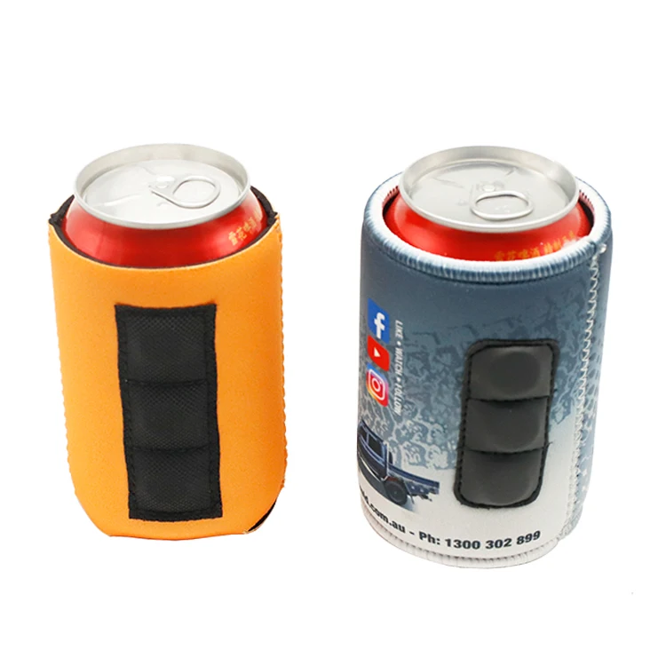 Customized Collapsible Neoprene Magnetic Stubby Holder Can Cooler