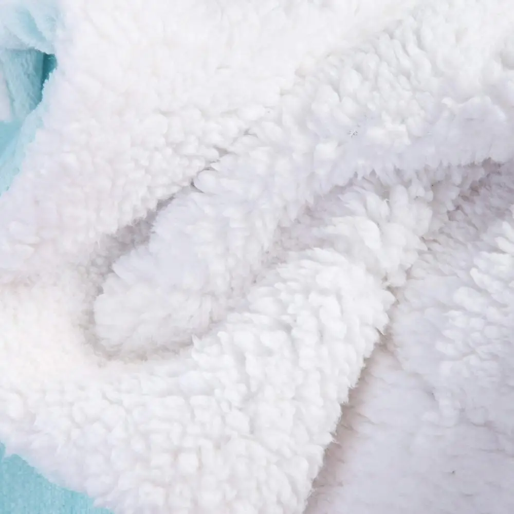 Wholesale Customizable Super Soft Solid Color Warm Thick Sherpa Fleece Blanket