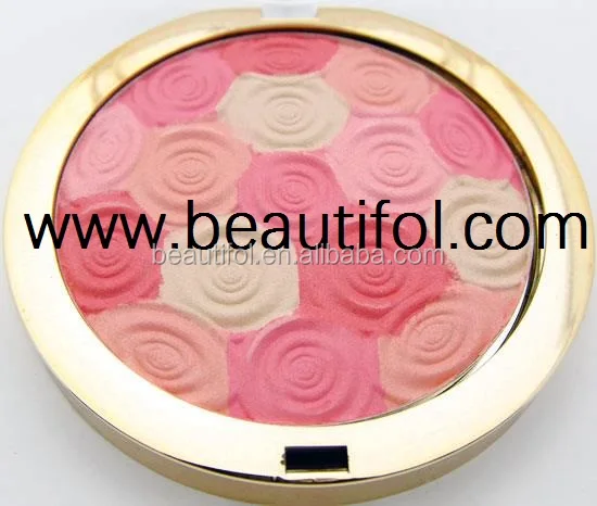 
Flower blusher!Long wearing face use easy to apply good pigmentation multi-color 