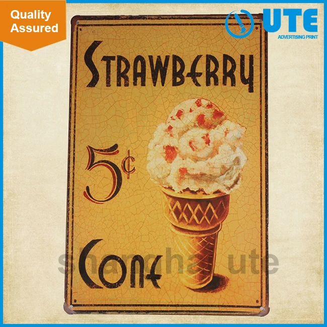 Wholesale ice cream sign board