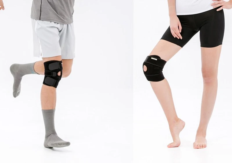 Спортивный коленный компрессионный рукав высокоэластичный Регулируемый наколенник Защитная поддержка