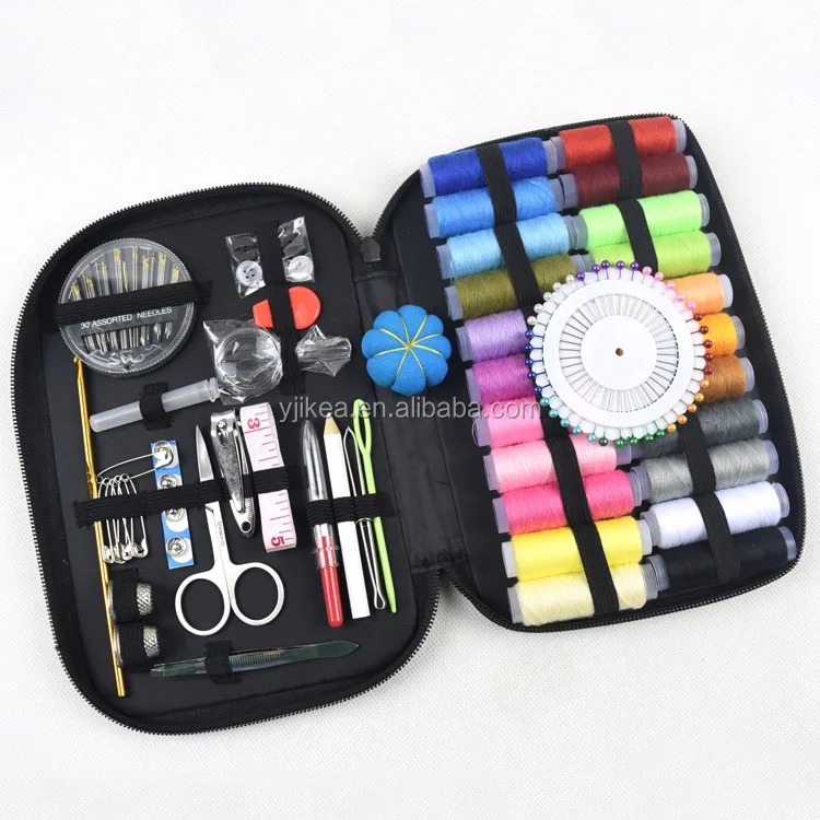 Hot Sale 126pcs Accessories Black Bag Best Sewing Kit For Home