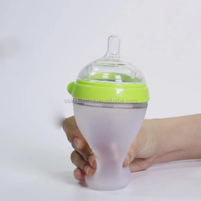 China Wholesale High Quality 250 ML Custom Silicone Baby Bottle