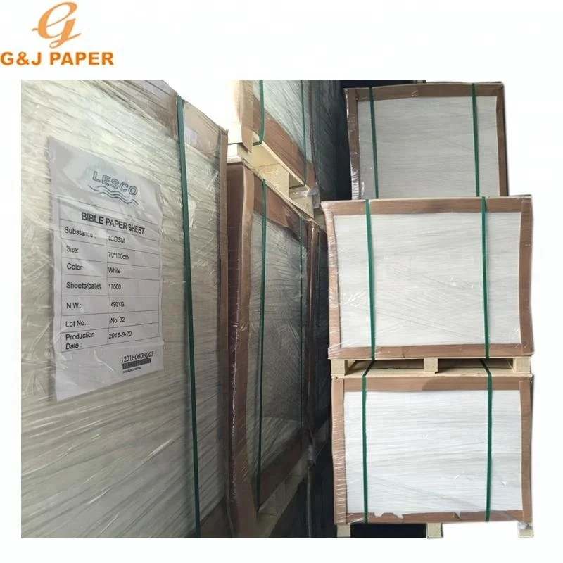 China Custom Cheap Price 40 gsm Bible Paper for Sale