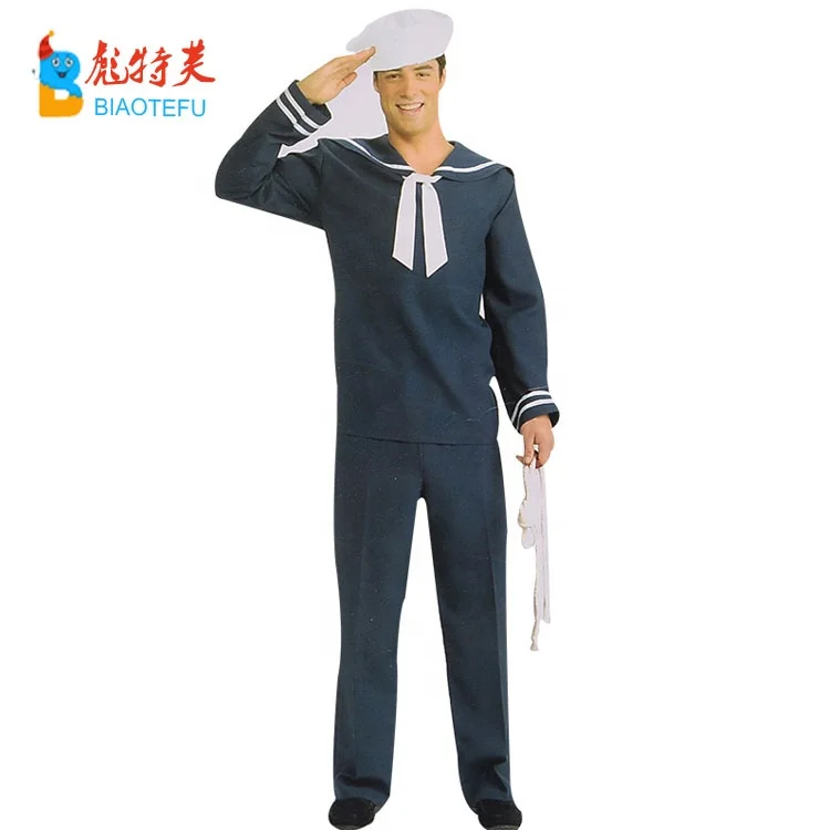 high quality carnival party adult men navy cosplay costumes uniform for adult