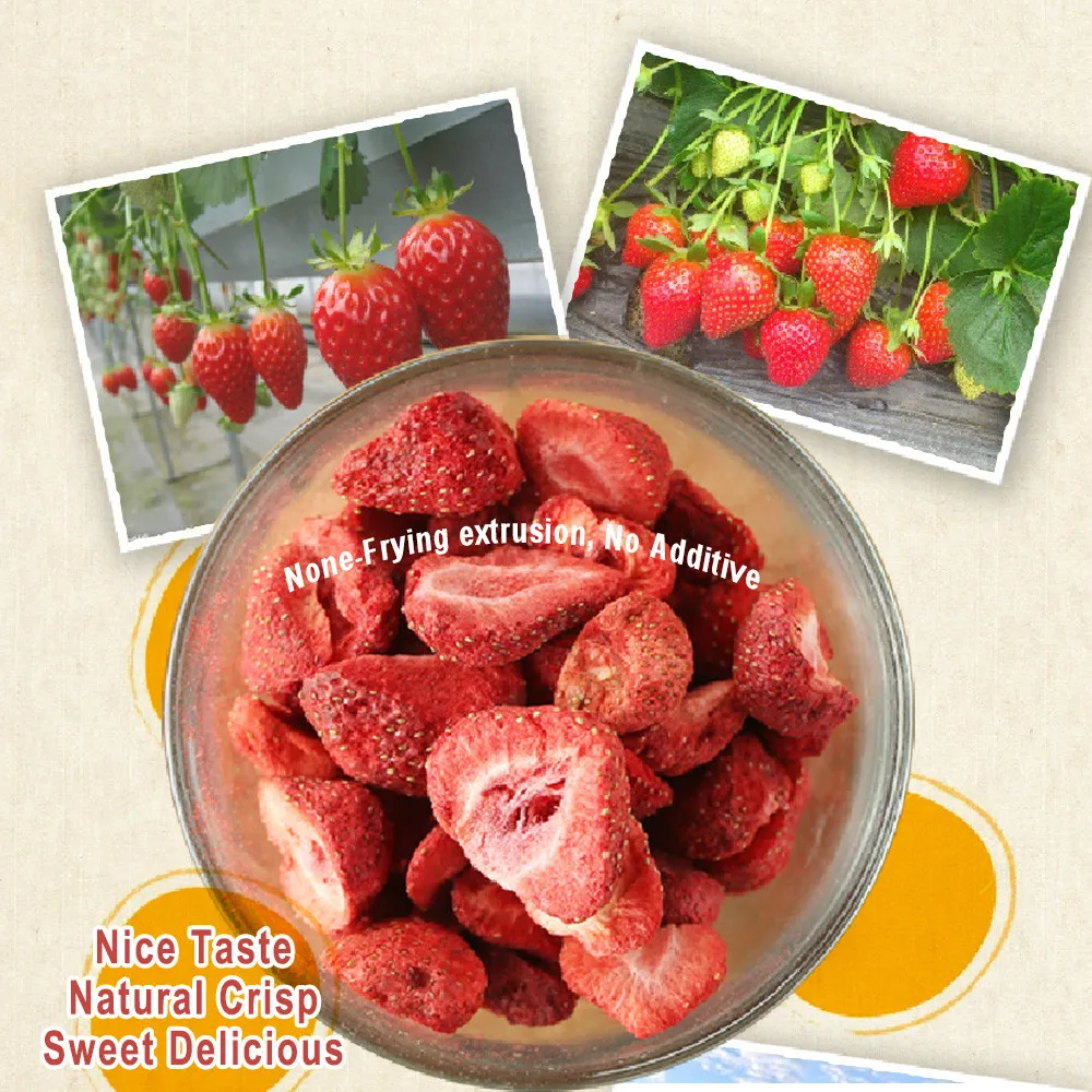 Сублимационной Сушке Клубника Ломтик