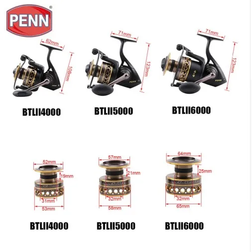 Hunt House penn BTL II 3000 spinning reel top quality wholesale sea bass fishing reels