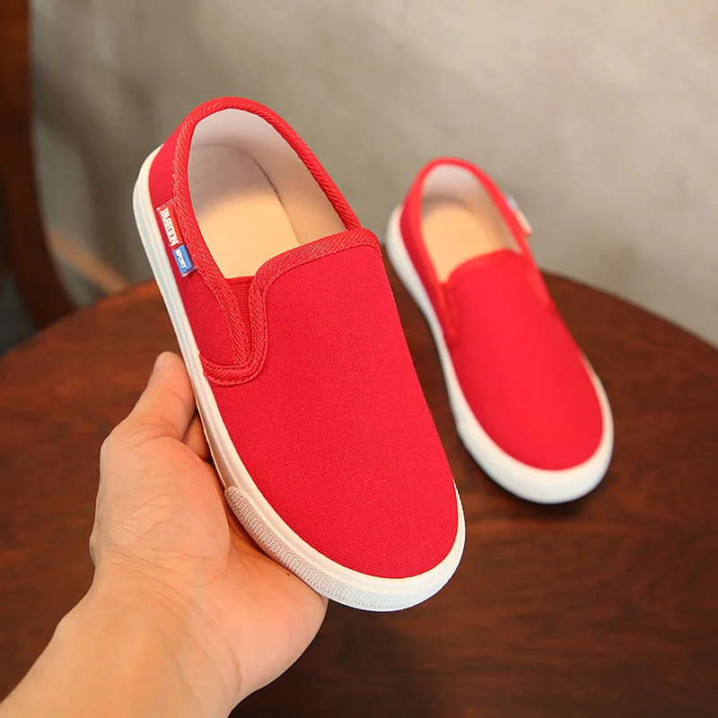 
High quality beautiful cartoon printing fancy canvas kids girls shoes 
