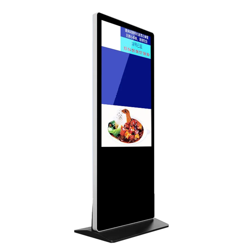 Factory high quality indoor advertising screen led display free standing touch indoor totem