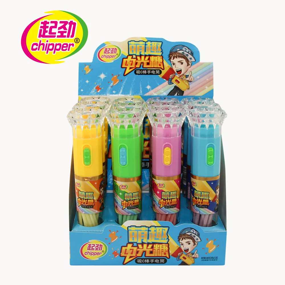 Light Electric Torch Toy With CC  Stick Candy