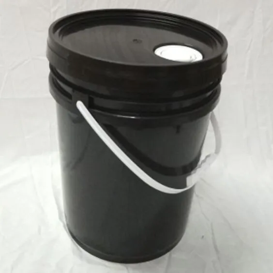 
Black plastic bucket with many colors available 