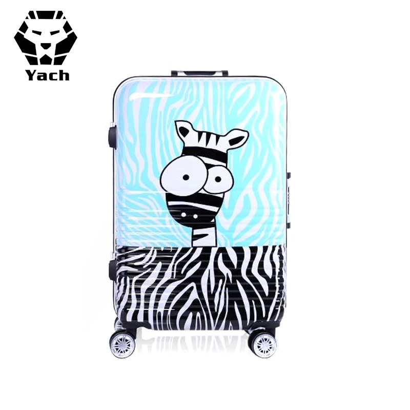 
Cartoon Aluminum Frame 360 Degree Universal Wheels Children Cute Kids Luggage Trolley ABS PC Hard Case Luggage Suitcase Baggage 