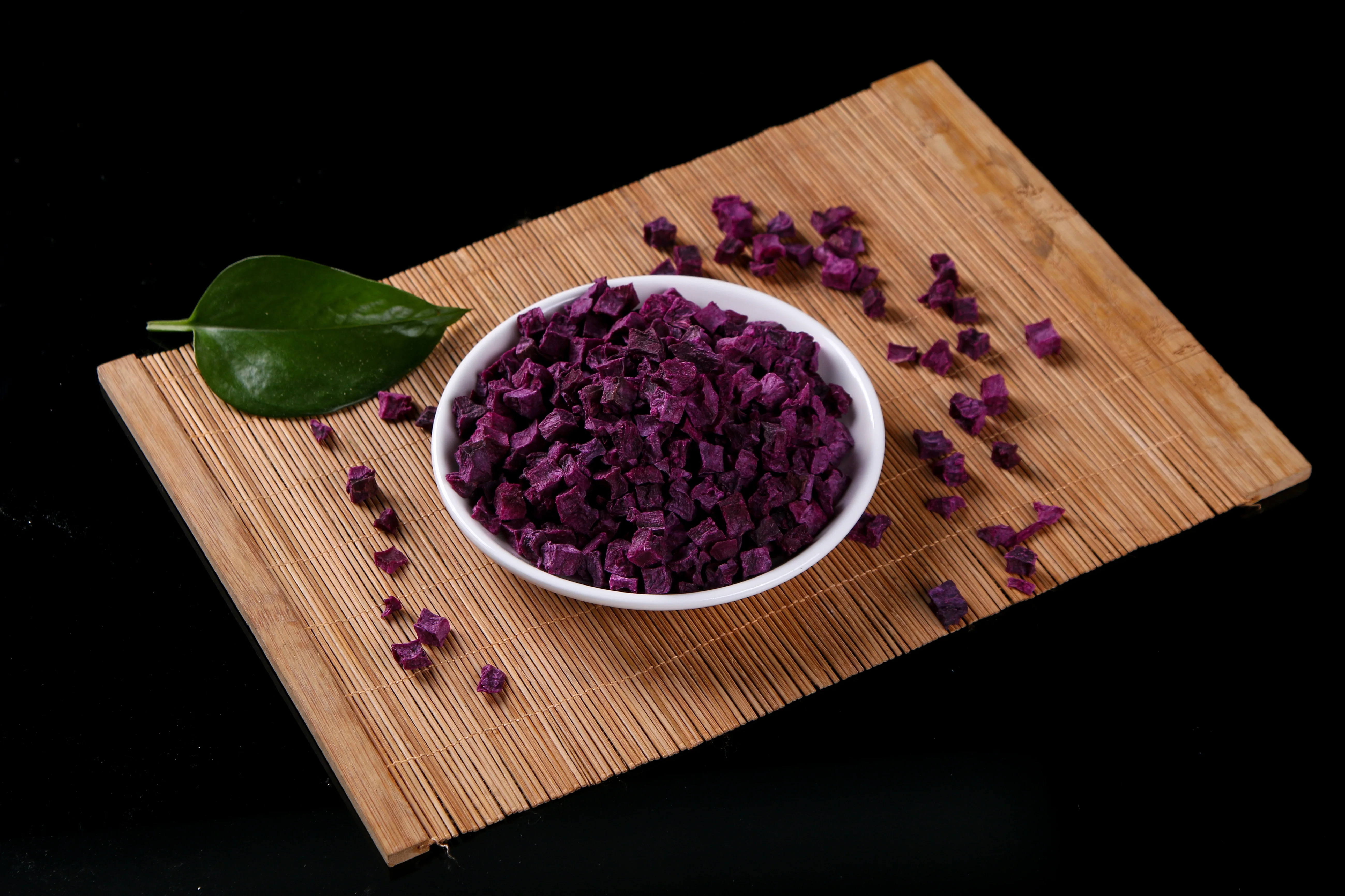  Organic dehydrated food dried vegetables purple potatos granules in