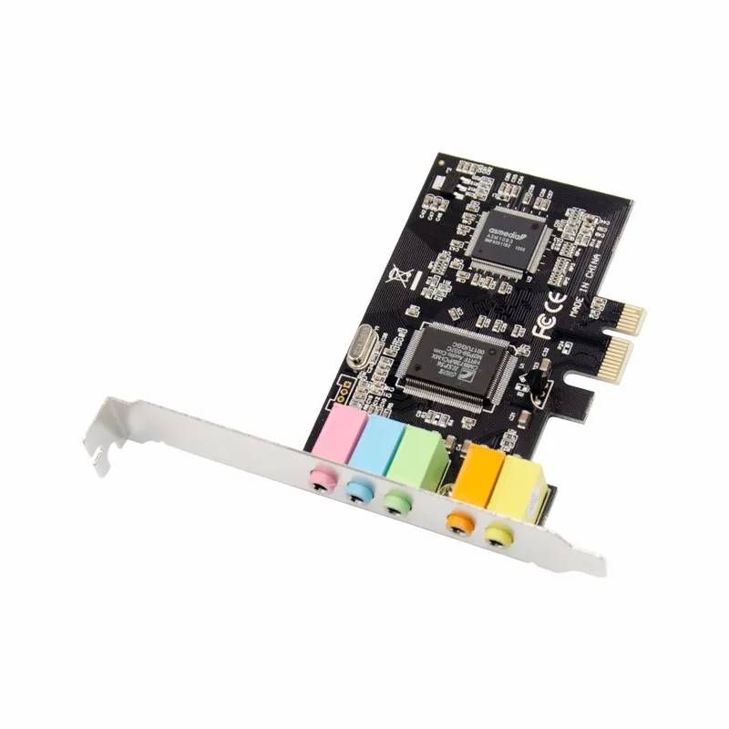 SUNWEIT PCI Express x1 PCI-E 5.1ch CMI8738 Chipset Audio Digital Sound Card  pcie sound card 5.1
