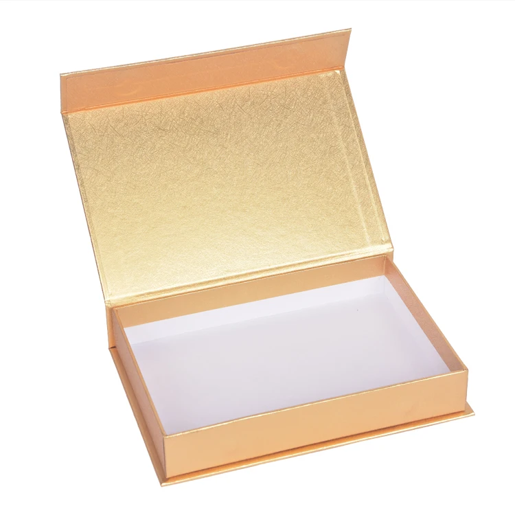 Custom black magnet folding paper packaging gift box with magnetic closure for wig