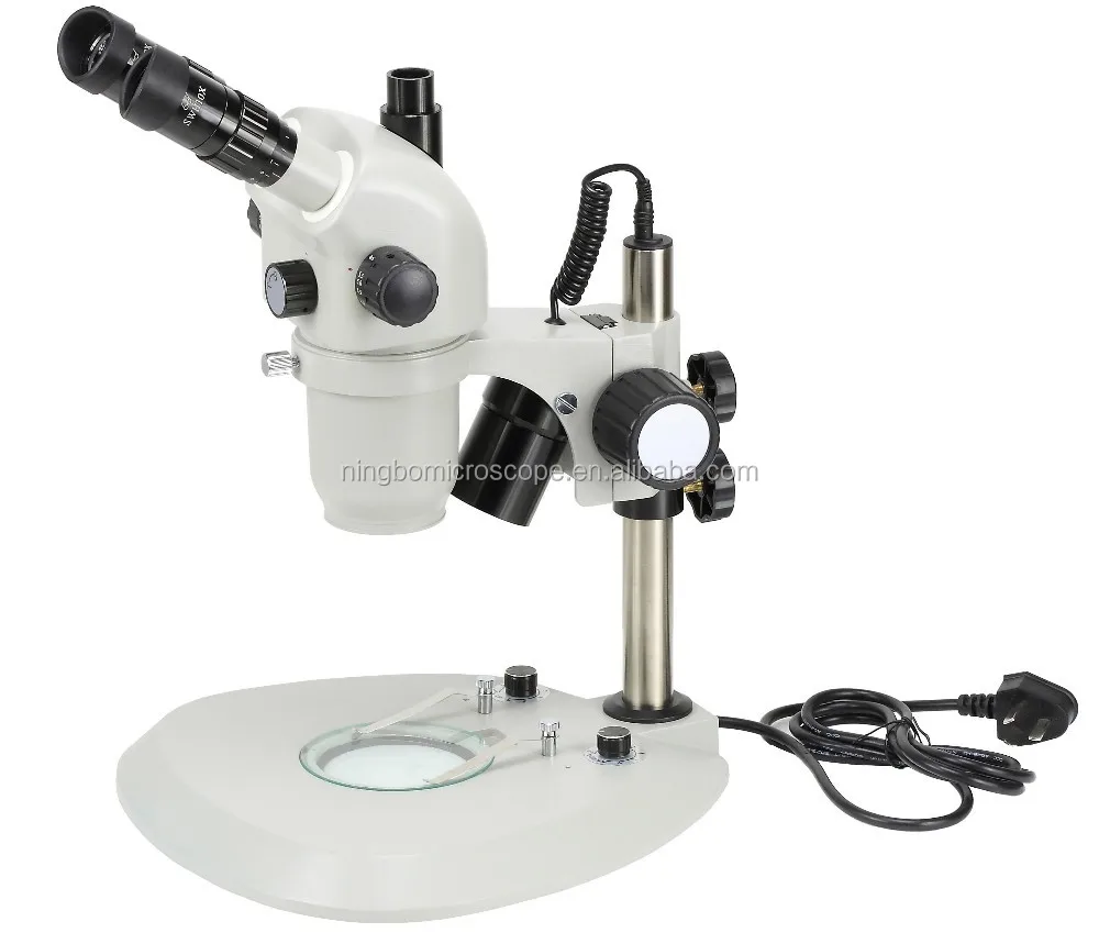 6X-55X Zoom Trinocular Stereo Microscope