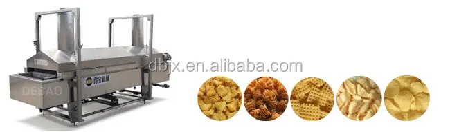 fried snow rice cracker snack machine