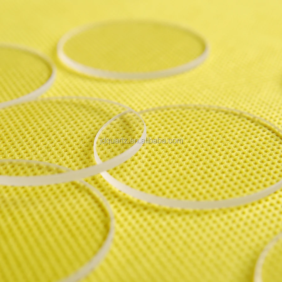 JINGDIAN Optical grade circle quartz glass lens